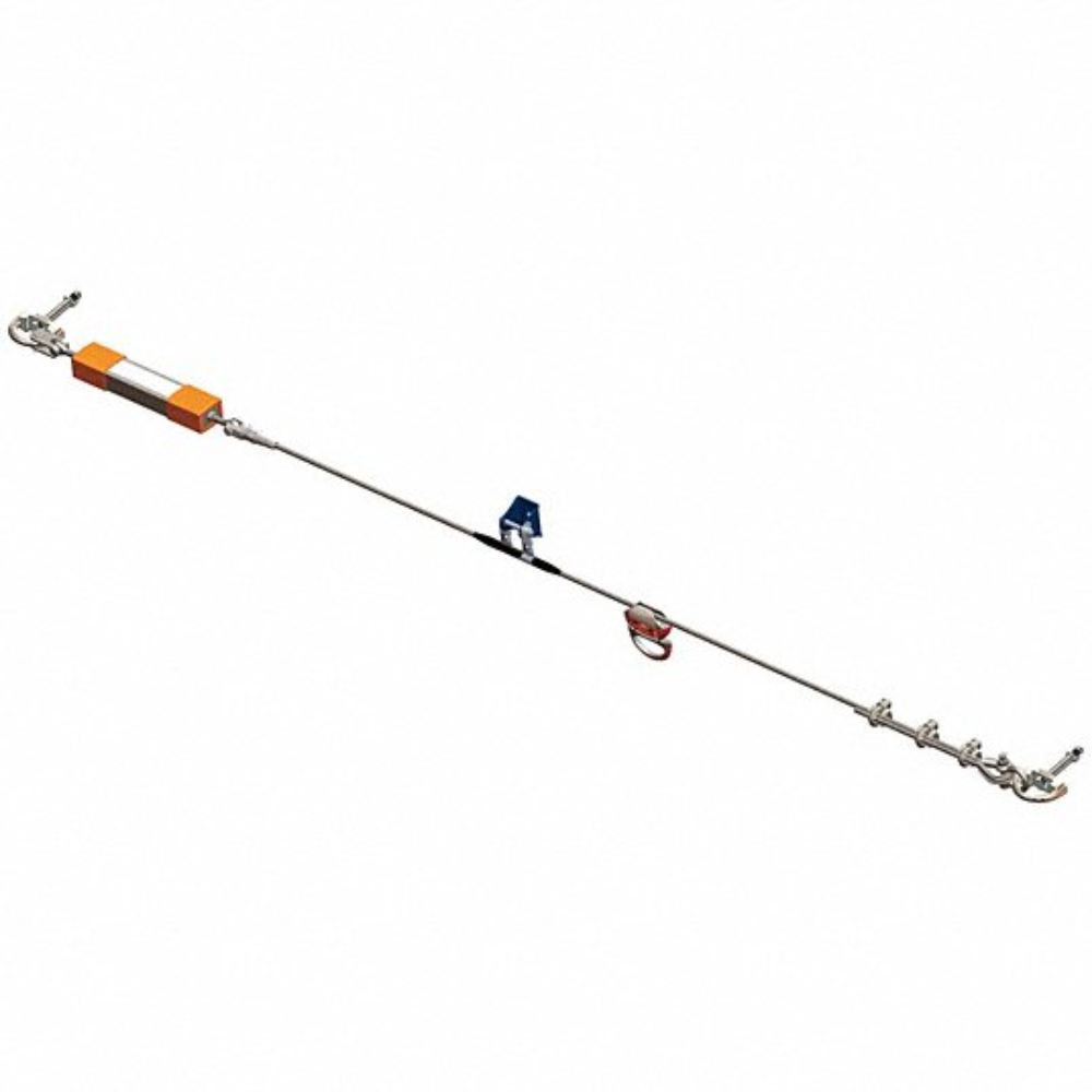 Miller 60 Ft. Xenon Permanent Horizontal Life Line Kit Fall Protection